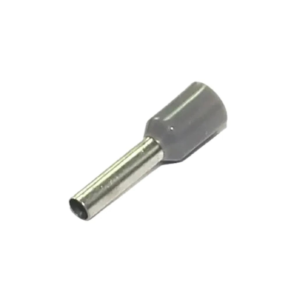 Terminal Pino Tubular 4,0 Cinza com 100 unidades