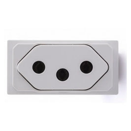 Tomada Modular 2 Polos e Terra 20A Branca Living Now KW4166