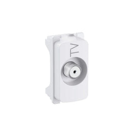 Tomada Modular Antena TV Coaxial Zeffia Branca 680157