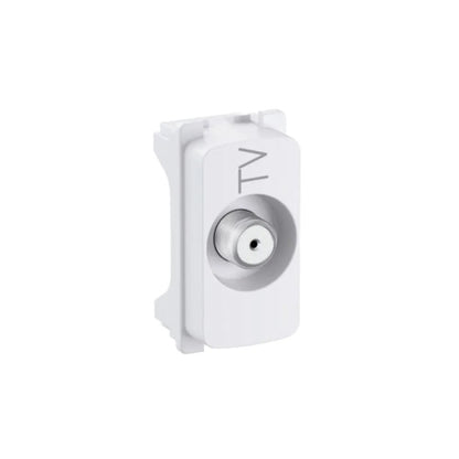 Tomada Modular Antena TV Coaxial Zeffia Branca 680157