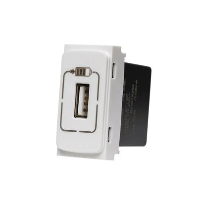 Tomada Módulo Carregador USB Tipo C 1500mA Branco Linha Zeffia Cemar