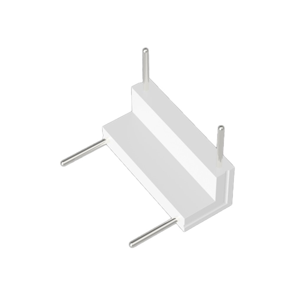 CONECTOR 90 GRAUS TRILHO INFINITY 48V BRANCO PIX ILUMINAÇÃO