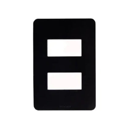 Placa 2x4 2 Postos Separados Preto Matix Go