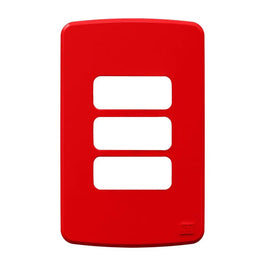 Placa 2x4 3 Postos Separados Vermelho Composé WEG