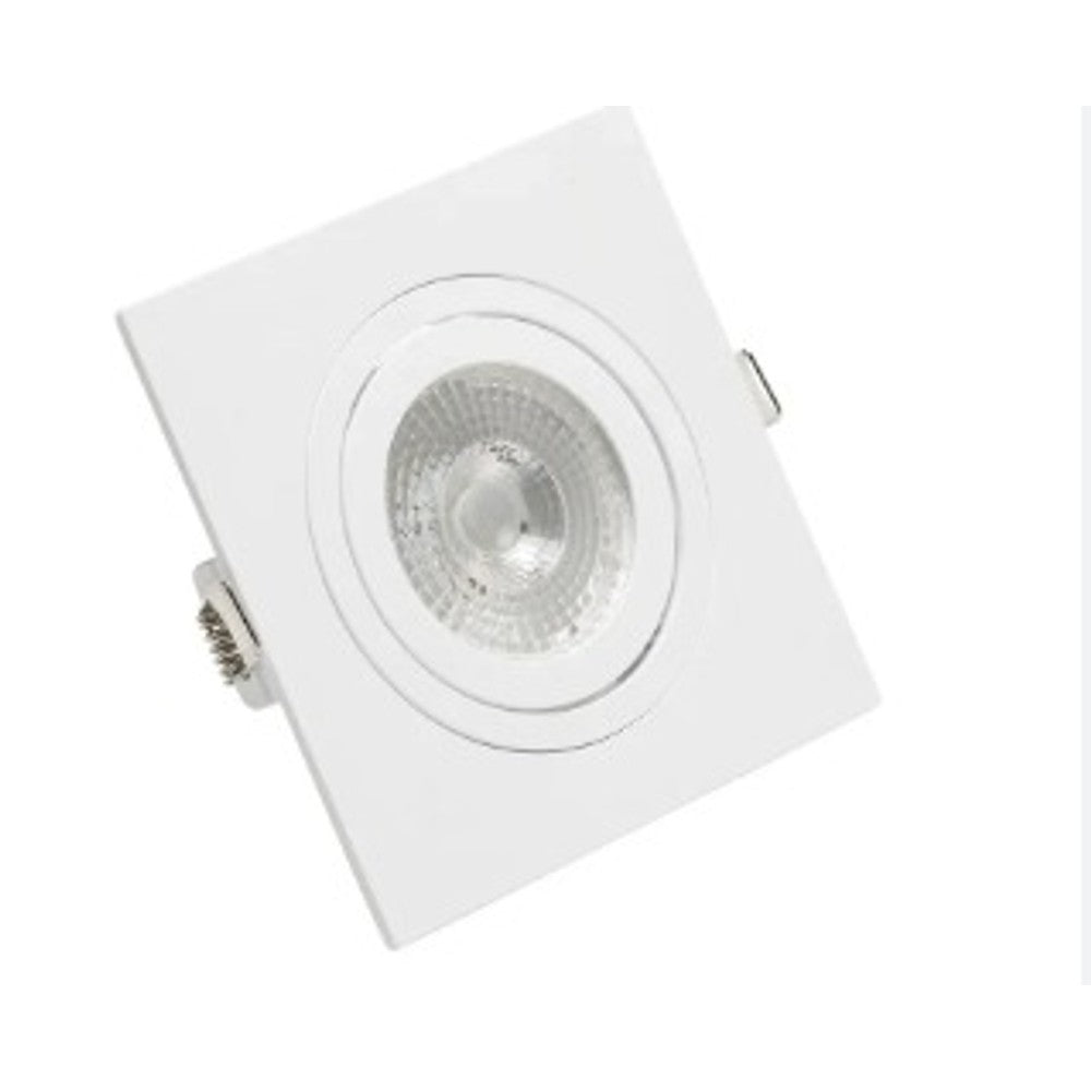 Spot Embutir Save Energy ABS Quadrado Branco Bivolt 130x130x35mm