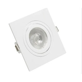 Spot Embutir Save Energy ABS Quadrado Branco Bivolt 130x130x35mm