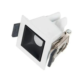 SPOT PIX VIGO EMBUTIR QUADRADO 2W 2700K 30 GRAUS BRANCO/PRETO