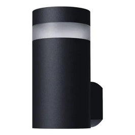 ARANDELA LED LM2229 VITR. TUB. 9W 2,7K PT PRETO LUMINATTI