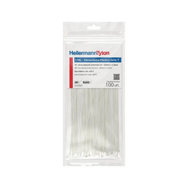 Abraçadeira Nylon 200X2,5 Branca 100 Peças T18L Hellermann