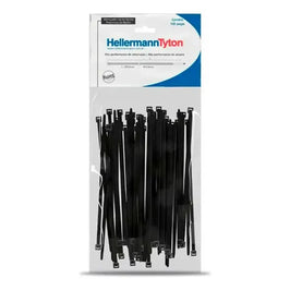 Abraçadeira Nylon 390X4,6 Preto 100 Peças T50L Hellermann