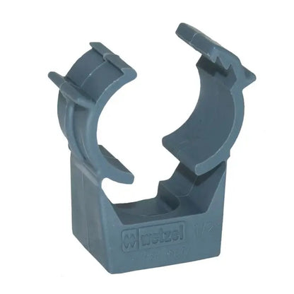 Abraçadeira PVC Eletroduto Cinza Escalonada 1/2 Polegada Wetzel