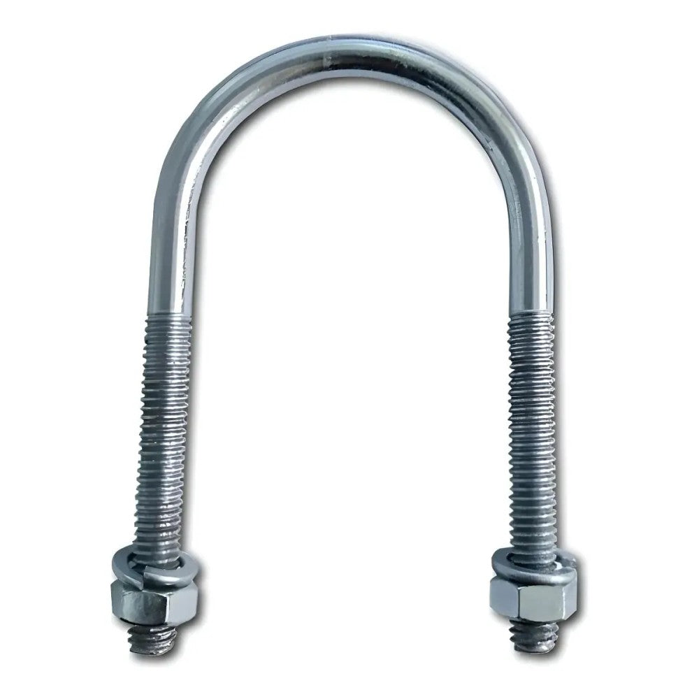 Abraçadeira Tipo Vergalhão U 2.1/2 Polegadas Aço Carbono Galvanizado