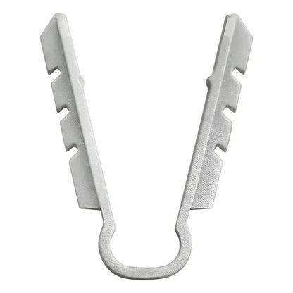 Abraçadeira com Grampo 4,0mm Branco com 50 Peças