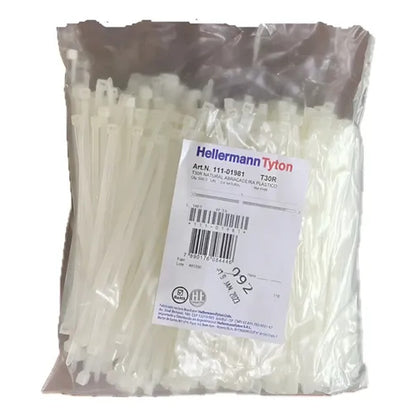 Abraçadeira de Nylon 150x3,5mm Branca 500 Peças T30R Hellermann