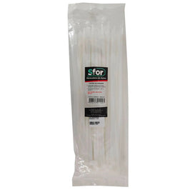 Abraçadeira de Nylon 300x4,5 Branco 100 Peças Inluss