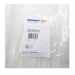 Abraçadeira de Nylon 390X4,6 Branco 200 Peças T50L Hellermann