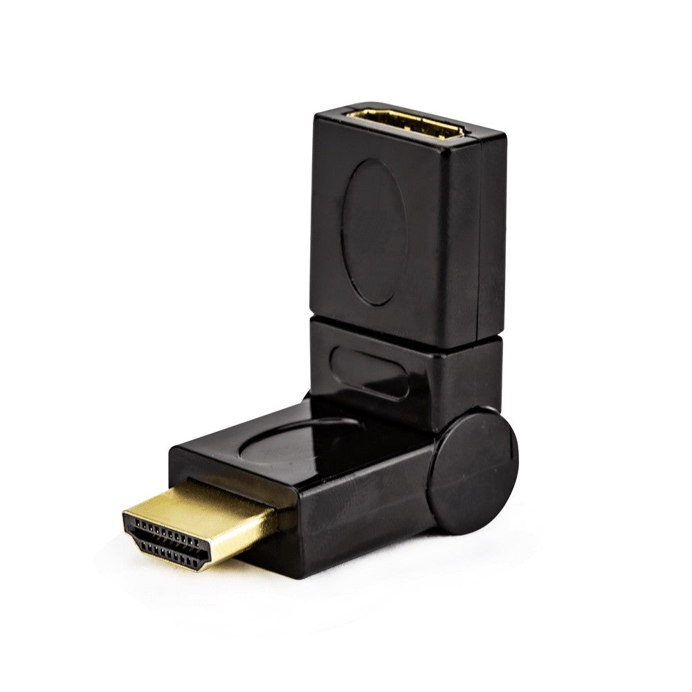 Adaptador HDMI Macho para Fêmea 180º Articulado Gold