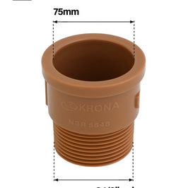 Adaptador Soldável Curto 75mm x 2.1/2 Polegadas 0338 Krona