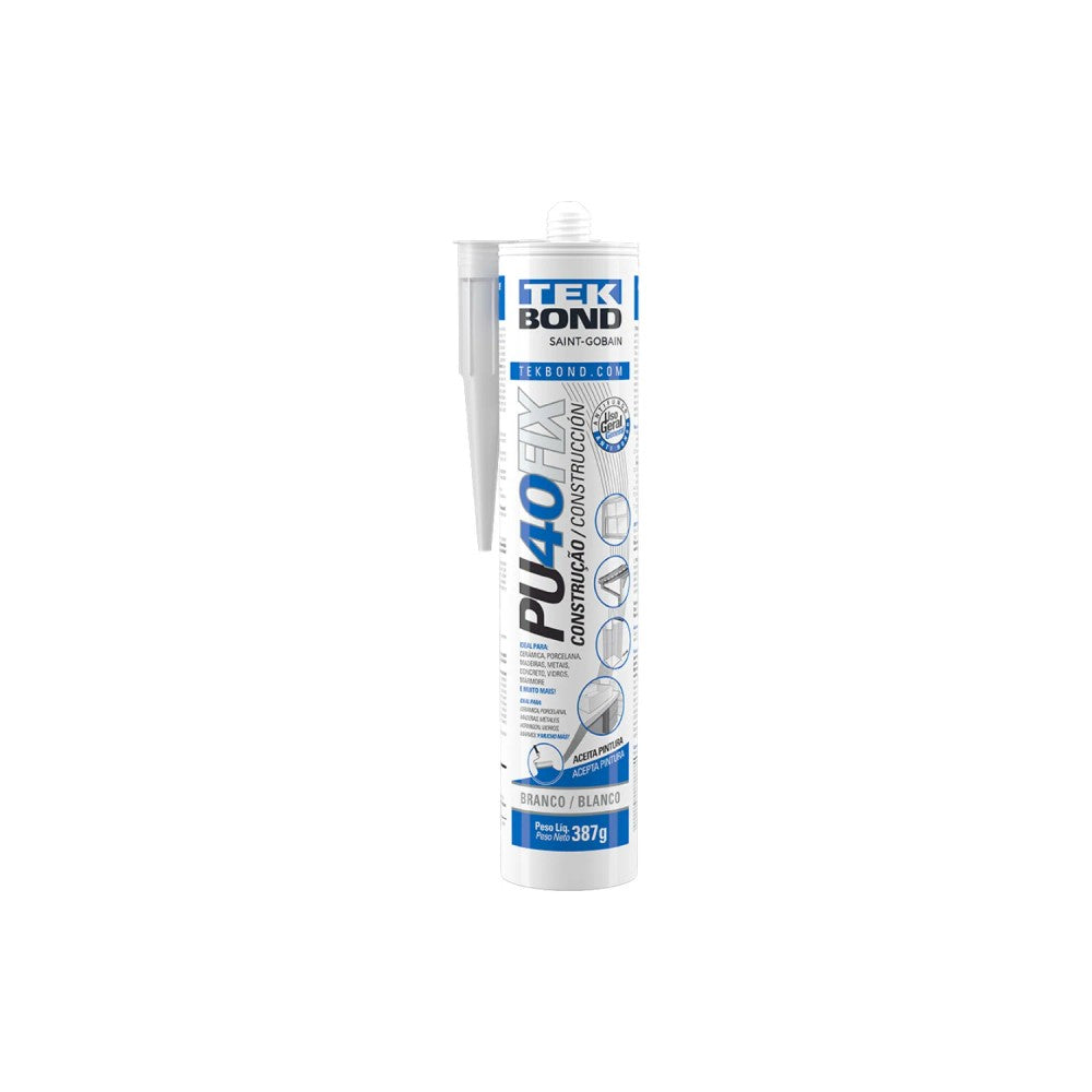 Adesivo PU40FIX 280ml 387g Branco Tekbond