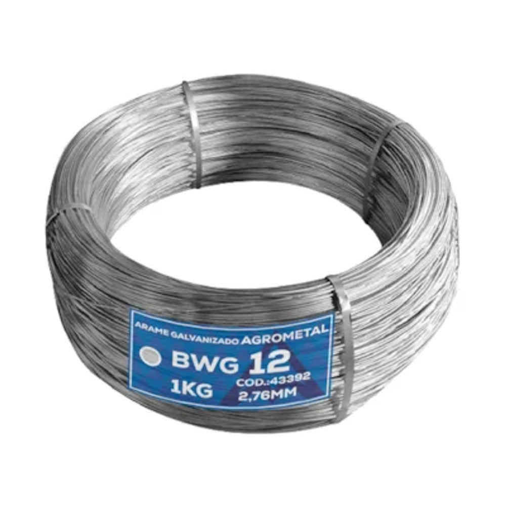 Arame Galvanizado 12 BWG Rolo com 1 kg Wetzel