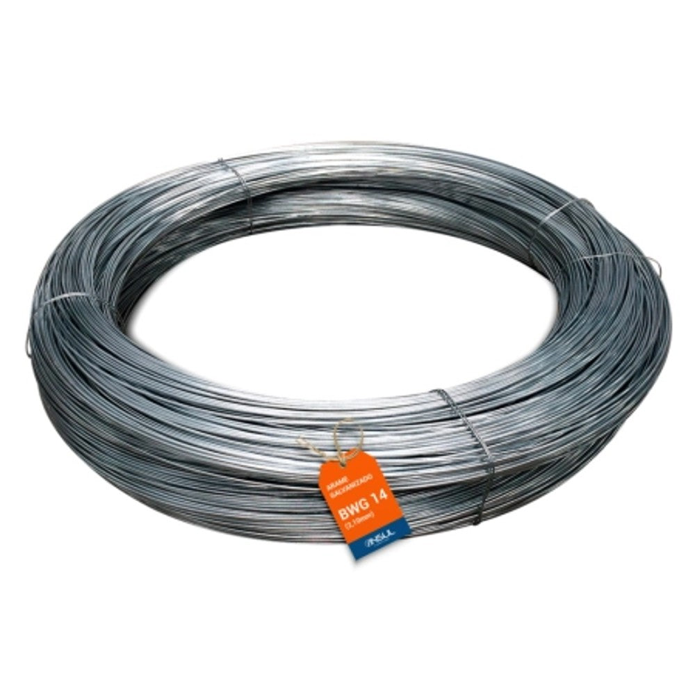 Arame Galvanizado 14 BWG Rolo com 1 KG