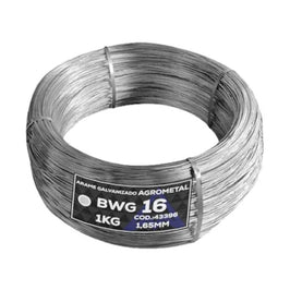 Arame Galvanizado 16 BWG Rolo com 1 kg