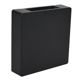 Arandela Blumenau Clean Quadrada 2 Fachos 3W Preto