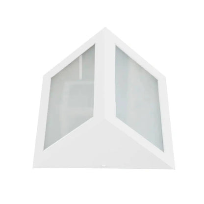 Arandela Fabrica da Luz 1570 Branco Texturizado Triangular 18x18cm 1 E27