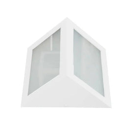 Arandela Fabrica da Luz 1575 Branco Texturizado Triangular 23x23cm 1 E27