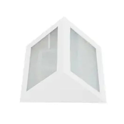 Arandela Fabrica da Luz 1575 Triangular 23x23cm 1 E27 Branco