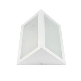 Arandela Fabrica da Luz 1590 Branco Triangular 30x23 cm 2 E27