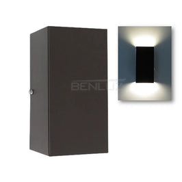 Arandela Fabrica da Luz 1710 Preto Retangular 30x11 cm 2 E27