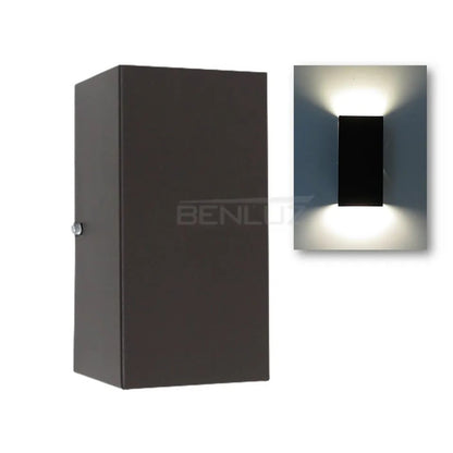Arandela Fabrica da Luz 1710 Preto Retangular 30x11 cm 2 E27