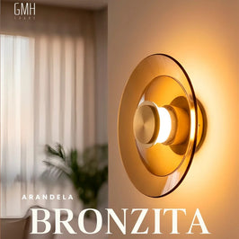 Arandela GMH Bronzita 12W 3000K Âmbar
