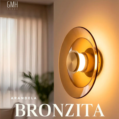 Arandela GMH Bronzita 12W 3000K Âmbar