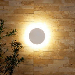 Arandela LED Eclipse 8W 3000K 18cm Branco Tualux