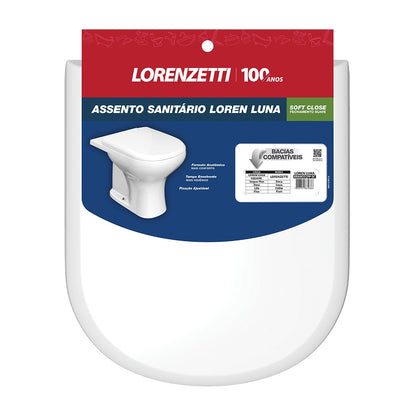 Assento Sanitário LorenLuna Soft Close Branco Lorenzetti