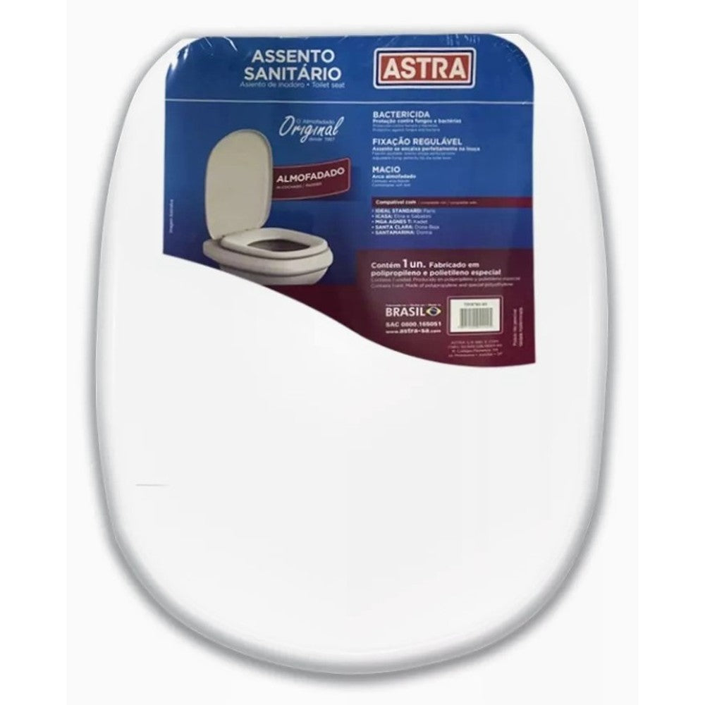 Assento Sanitário Paris Sabatini TTP/K Branco Astra