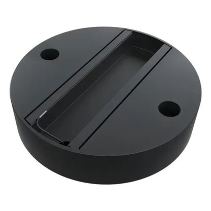 BASE SOBREPOR REDONDA P/ SPOT TRILHO LUMINATTI LM951 PRETO