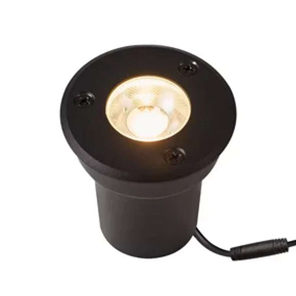 Balizador LED de Solo 1W 3000K Oslo Preto IP67 PIX