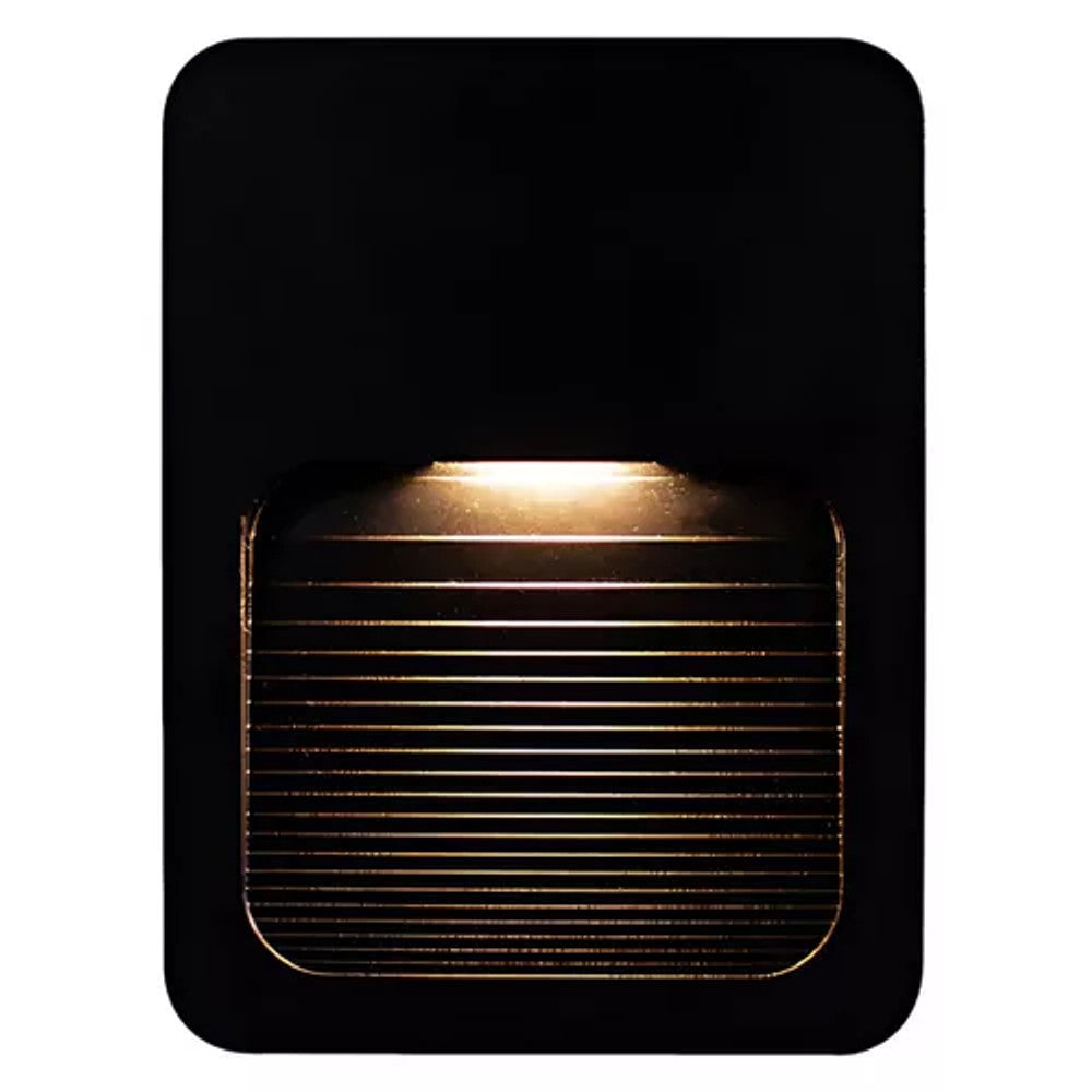 Balizador de LED de Parede 2W 3000K Luma Preto IP65 PIX