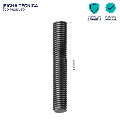 Barra Roscada 1/4 X 1 Metro Zincado Ancora