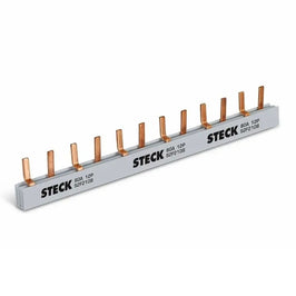 Barramento Fase DIN Bifásico 2x6 80A Steck