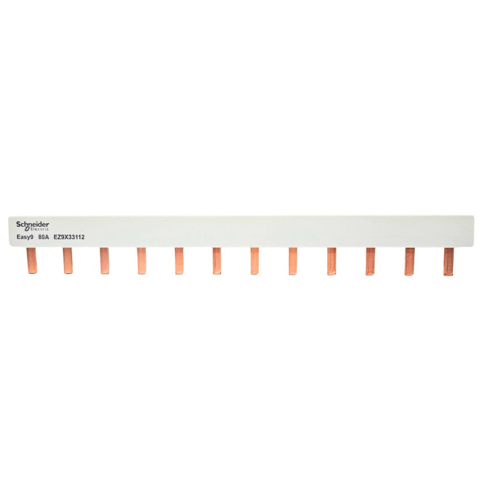 Barramento Fase DIN Monofásico 1x12 80A Schneider