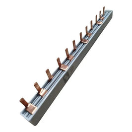 Barramento Fase DIN Trifásico 12 Polos 63A 21cm Soprano
