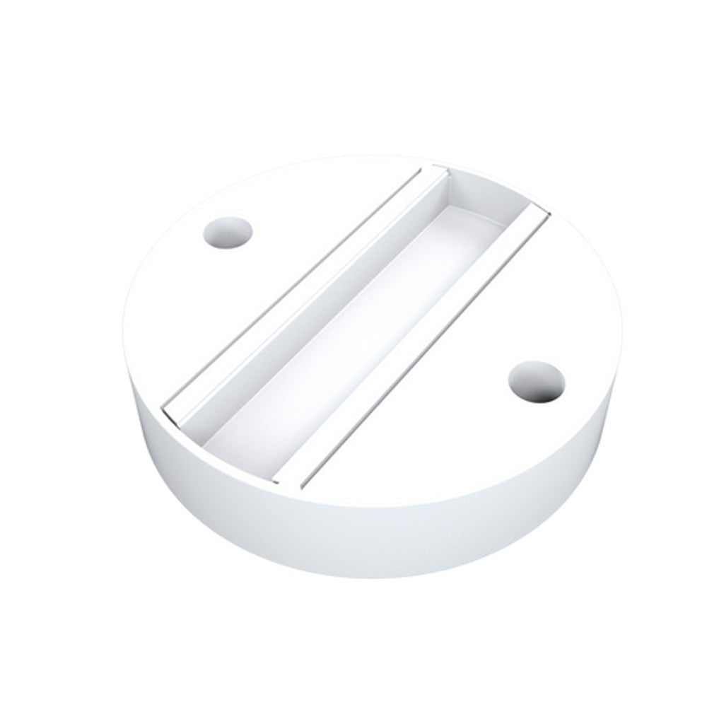 Base Sobrepor Redonda Para Spot Trilho Luminatti LM950 Branco