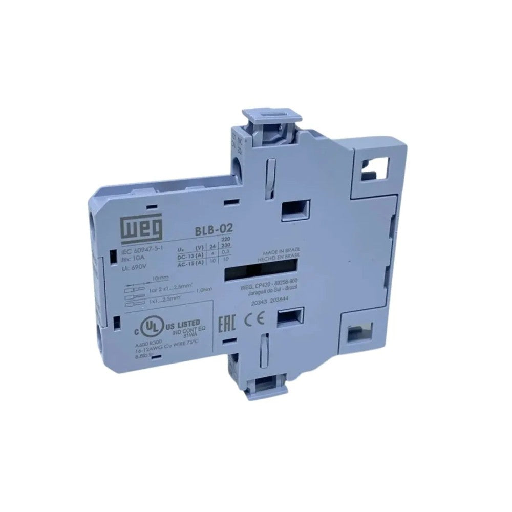 Bloco de Contato Auxiliar BLB-02 2NF WEG