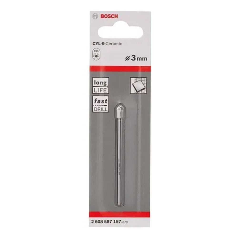 Broca para Azulejo Porcelanato e Cerâmica 3mm Bosch 2608587157