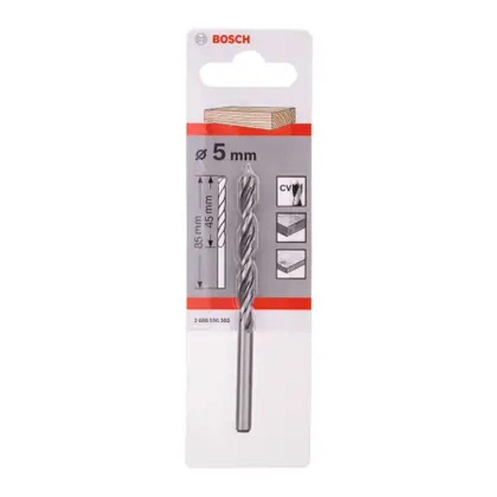 Broca para Madeira 3 Pontas 5mm Bosch 2608596302