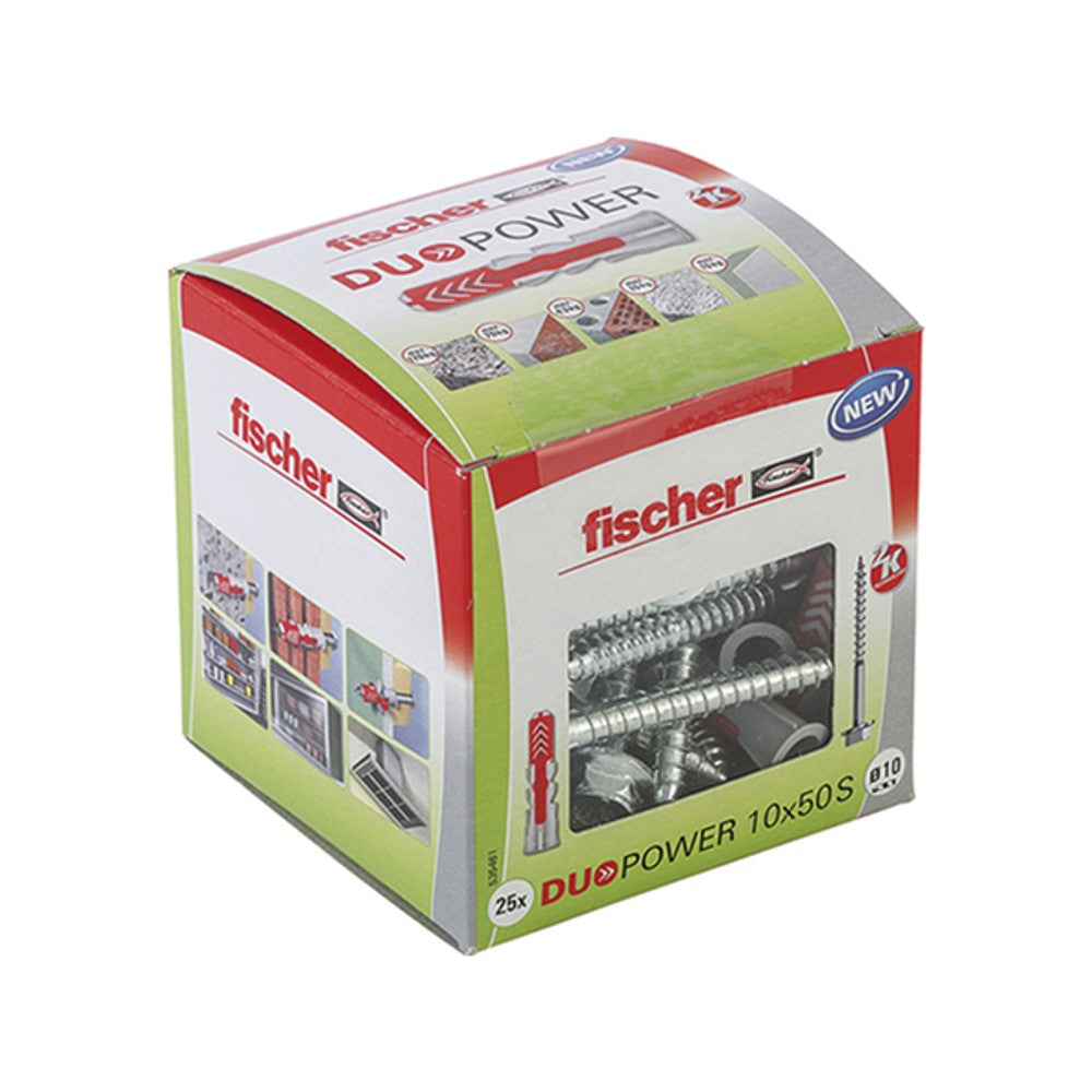Bucha Nylon DuoPower 10 Fischer com 25 Peças